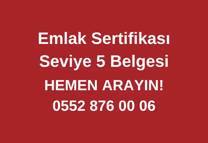 Seviye 5 Emlak Belgesi Nasıl Alınır?